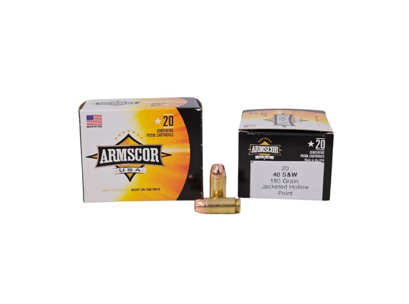 Armscor .40 SW 180 Grain Jacketed Hollow Point