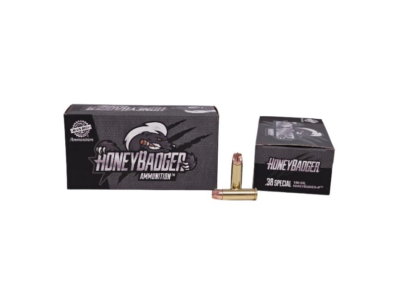 Black Hills Honeybadger .38 Special plus P 100 Grain lead free