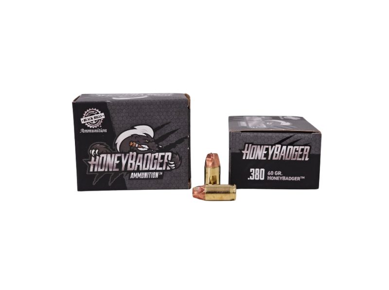 Black Hills Honeybadger .380 ACP 60 Grain lead free