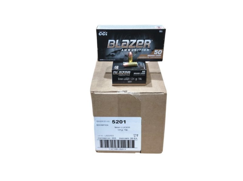 Blazer 9mm 124gr Case