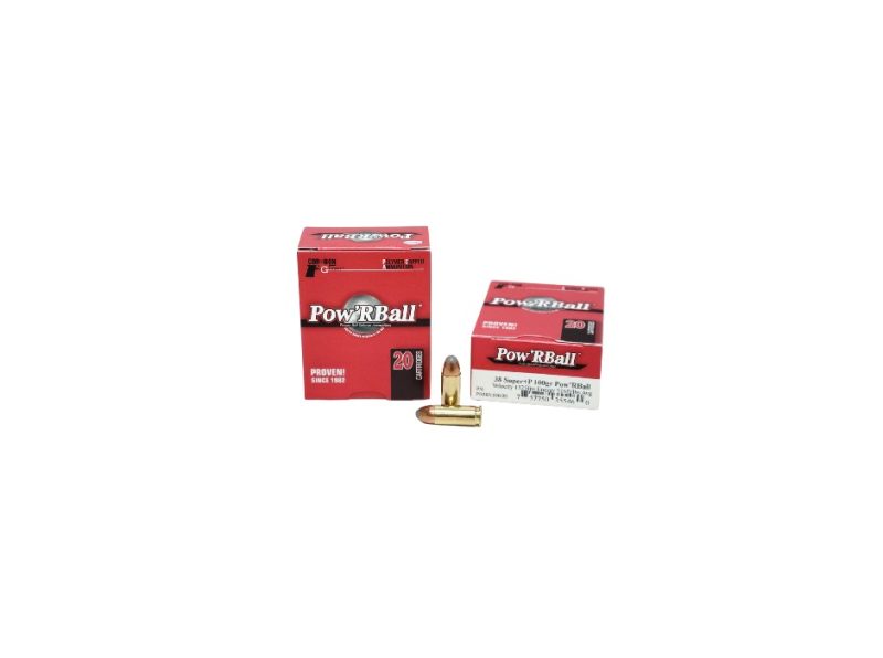 CorBon PowR Ball .38 Super Auto P 100 Grain Polymer Tip