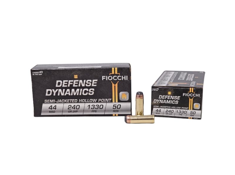 Fiocchi Defense Dynamics .44 Magnum 240 Grain Semi Jacketed Hollow Point