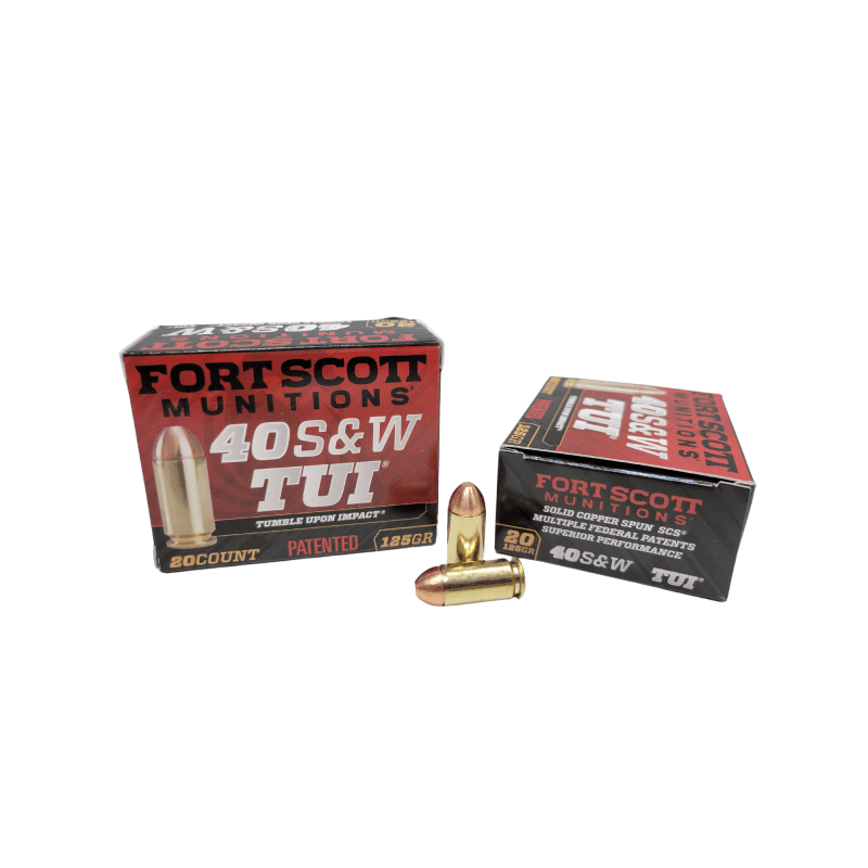 Fort Scott .40 SW 125 Grain Tumble Upon Impact MATCH lead free Solid Copper