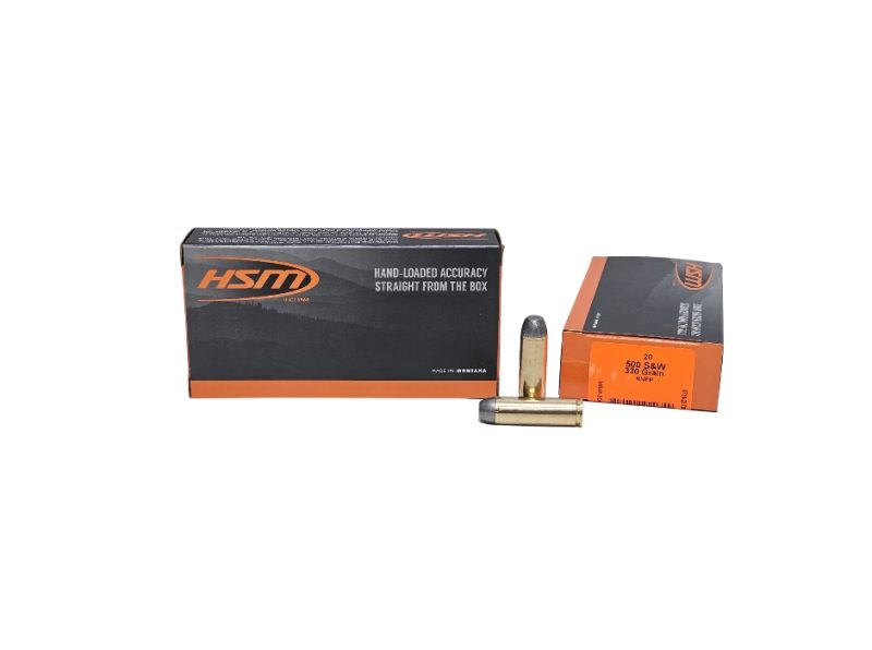 HSM .500 SW Magnum 330 Grain Round Nose Flat Point