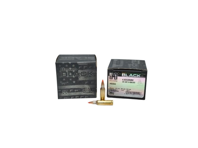 Hornady BLACK 4.6x30mm HK 38 Grain V MAX