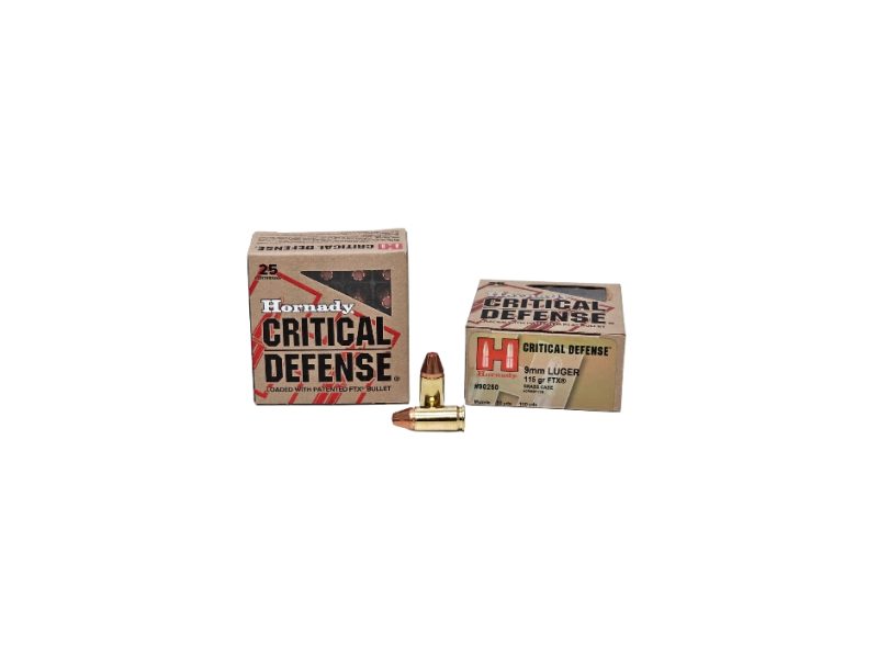 Hornady Critical Defense 9mm Luger 115 Grain FTX