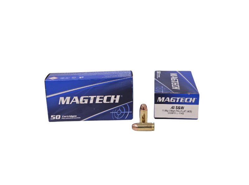 Magtech .40 SW 180 Grain MT40B Full Metal Jacket