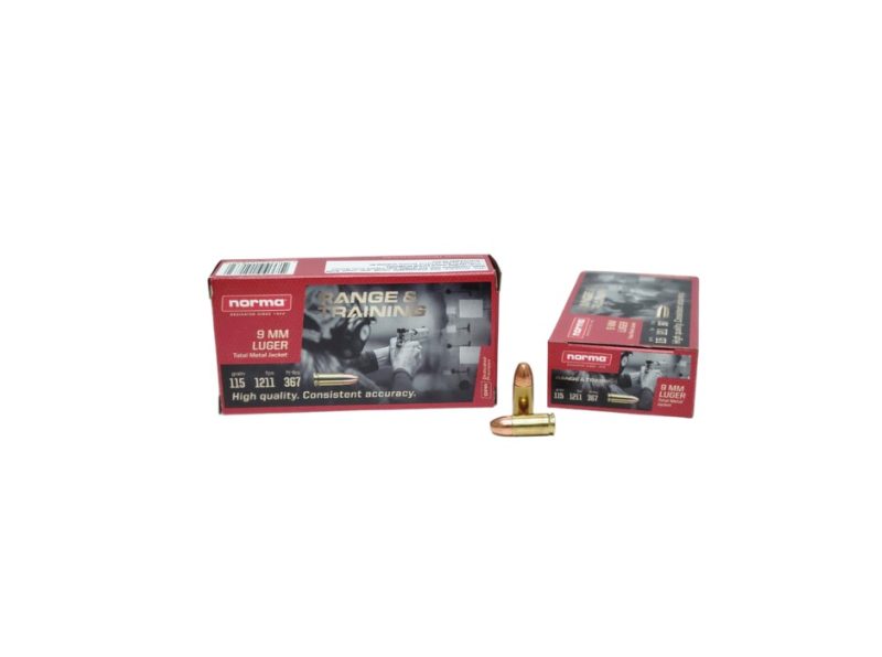 Norma 9mm Luger 115 Grain Total Metal Jacket