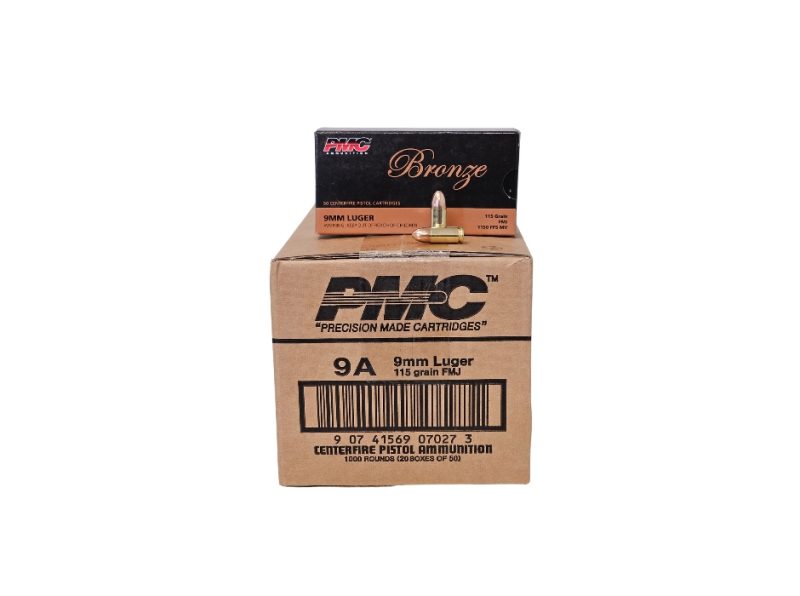 PMC 9mm Luger CASE 115 Grain Full Metal Jacket