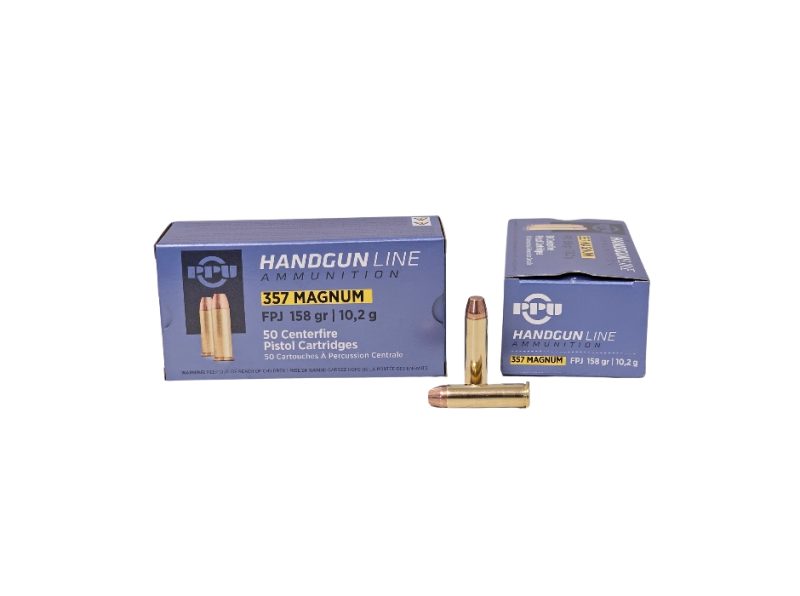 PPU .357 Magnum 158 Grain Jacketed Soft Point Flat