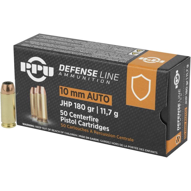 PPU Defense Line 10mm Auto 180 Grain JHP