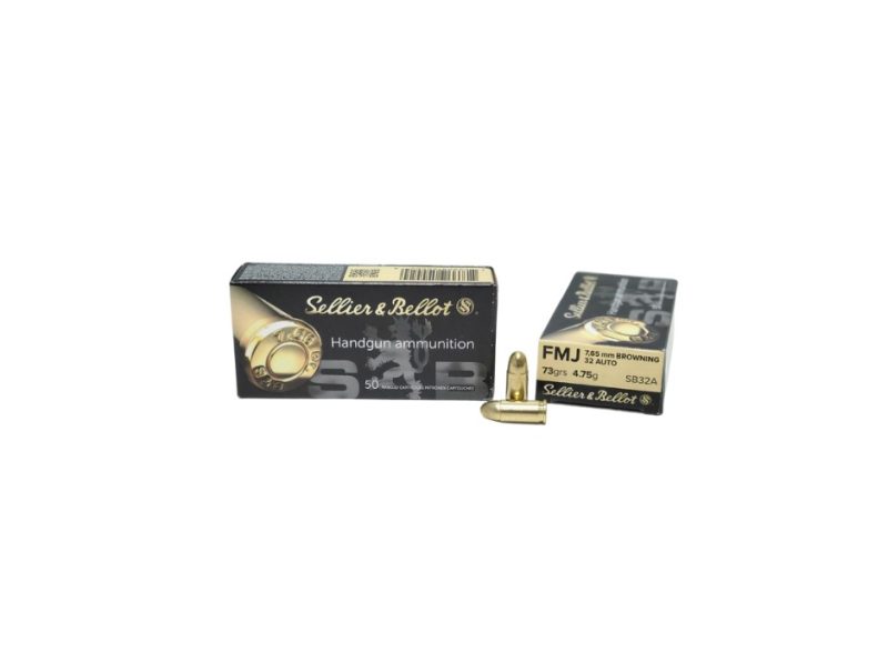 Sellier Bellot .32 ACP 73 Grain Full Metal Jacket