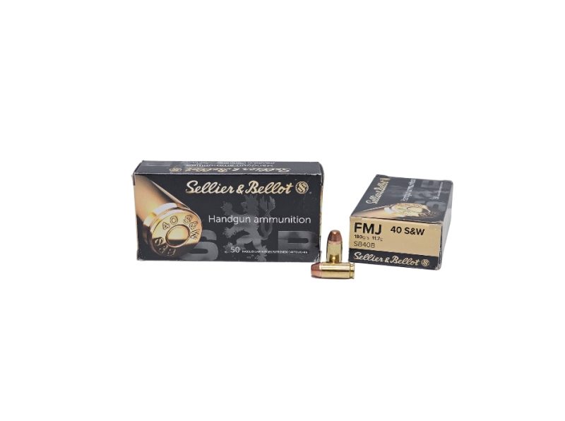 Sellier Bellot 40 SW FMJ 180 Grain