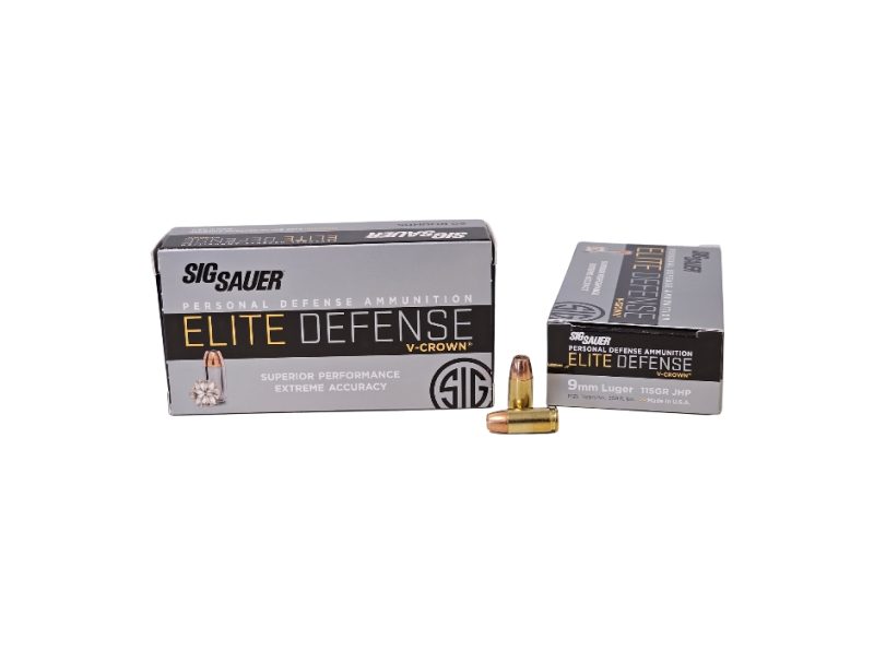 Sig Sauer Elite Defense 9mm Luger 115 Grain V Crown