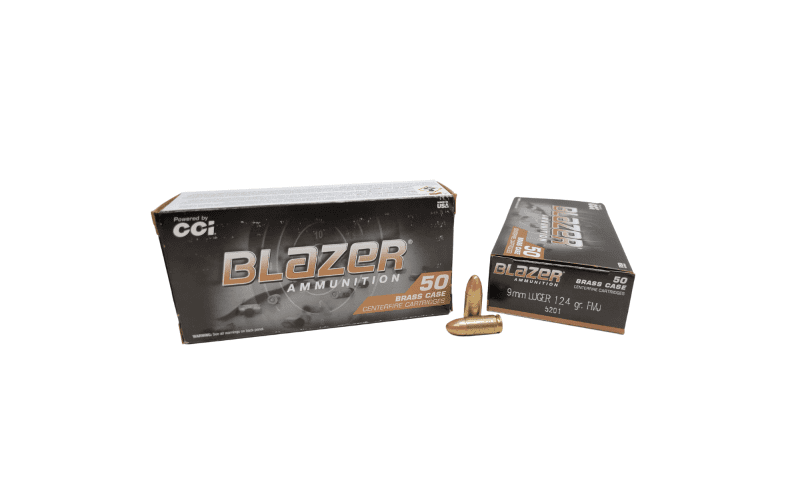 blazer 9mm brass 124 grain fmj