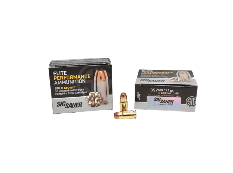 sig sauer .357 sig 125 grain v crown